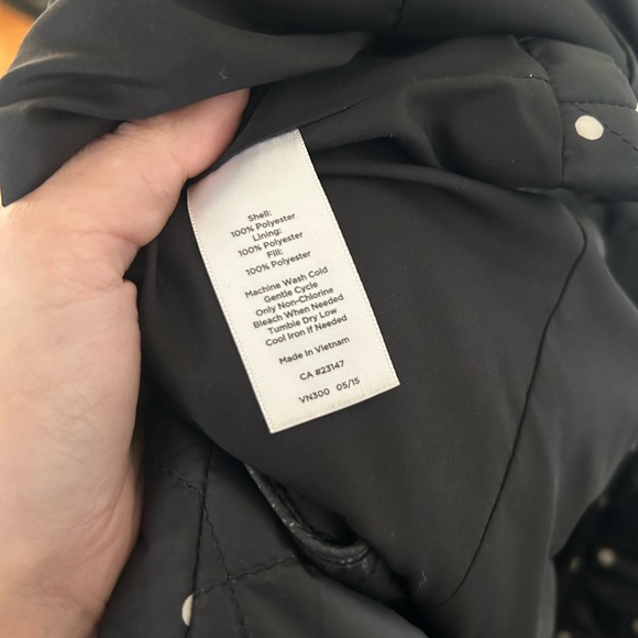 Quilted Petite Black Polka Dot Vest - Picture 6 of 6